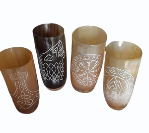 High Quality Polished Buffalo Horn Viking Drinking Horn Glass <b>Beer</b> Cow Horn Cup Natural Crafts - Product Image 4