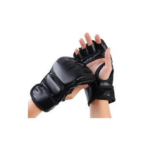 ถุงมือ MMA แบบครึ่งนิ้ว วัสดุ PU ปิดด้วยเวลโคร สำหรับผู้ใหญ่ ฝึกศิลปะการต่อสู้ - Product Image 2