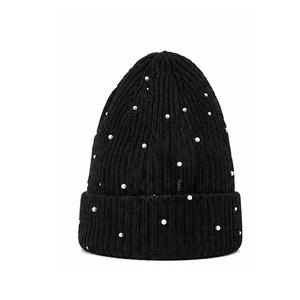 Bonnet en strass tendance, confortable et extensible, pour l'hiver, avec logo personnalisé, vente en gros, fabricant d'usine - Product Image 1