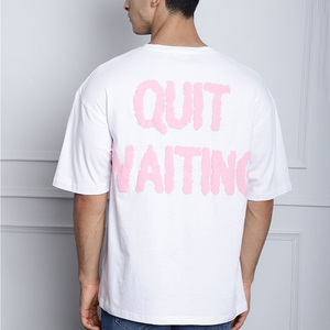 Camiseta Extra Grande Personalizada con Estampado Puff, 100% Algodón, Lavable, Transpirable, de Secado Rápido, Informal, de Manga Corta, Ecológica para Hombre - Product Image 2