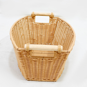 Woven <b>Storage</b> <b>Baskets</b> with Handle Organizer Decorative Boxes <b>Wicker</b> <b>Baskets</b> Poly <b>Baskets</b> for <b>Storage</b> - Product Image 2