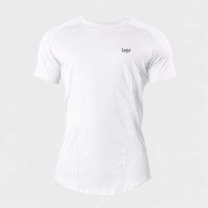 Camisetas Básicas de Cuello Redondo para Hombre al por Mayor, con Logotipo Personalizado Serigrafiado, Color Sólido, Tejido Suave - Product Image 2