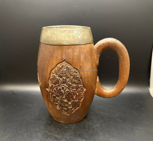 Taza de café de madera Respetuoso con el medio ambiente Cerveza Vino Mango Taza de madera para café Taza de té de la India - Product Image 6