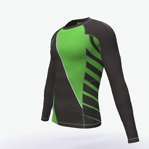 Rashguard de fitness pour hommes, manches longues, compression respirante, haut d'entraînement USA - Product Image 4