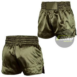 Pantalones Cortos de Muay Thai Personalizados al por Mayor, Pantalones de Kickboxing de Satén de Alta Calidad, Deportivos, con Cintura Elástica Delantera, Ligeros, para Entrenamiento - Product Image 2