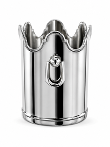 Seau à vin isotherme en acier inoxydable à double paroi de fabrication indienne avec bord festonné unique – Refroidisseur de luxe pour vins et boissons - Product Image 2