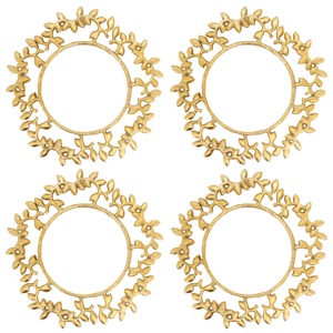 Glam <b>Ceramic</b> Charger <b>Plate</b> Set Gold Inlay Irregular Shape Dishwasher Safe Party Dishes & <b>Plates</b> - Product Image 6