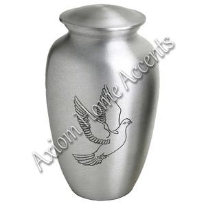 Sofisticada urna de cremación de aluminio con artesanía artesanal Homenaje conmemorativo por Axiom Home Accents - Product Image 3