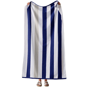 Serviettes de plage personnalisées ultra douces et luxueuses, très absorbantes, séchage rapide, durables, imprimées avec des motifs animaliers, en coton, logo personnalisé - Product Image 1