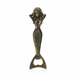 Abridor de Botellas de Hierro Fundido con Forma de Sirena Antigua, Herramienta Decorativa Vintage para Bar, Vino, Cerveza, Cocina, Hogar, Restaurante |   Abrebotellas Metálicos - Product Image 1