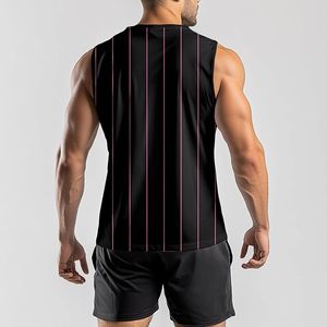 Débardeur en coton à col rond pour homme, logo personnalisé, doux, confortable, respirant, sans manches, été, gym, fitness, musculation - Product Image 2