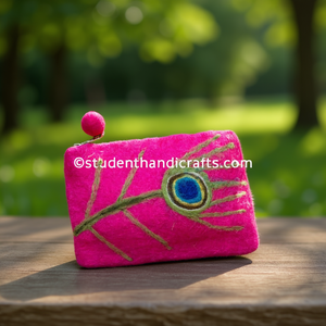 กระเป๋าใส่เหรียญขนนกยูง - Product Image 3
