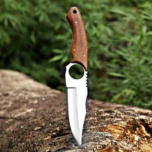 Handmade Skinner <b>Knife</b> Stainless Steel Drop Point Blade Wood Handle Full Tang Fixed Blade Outdoor Survival Tool - Product Image 1