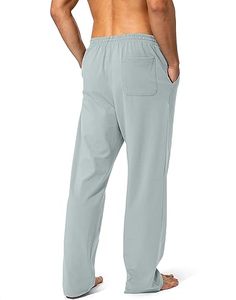 In Maximum Stock Men's Mid Waist Eco-Friendly Waterproof Fleece <b>Jogger</b> Pants with <b>Zip</b> <b>Pocket</b> Casual Sweatpants - Product Image 3