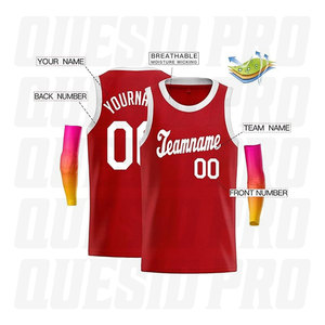 Maillot de basket-ball personnalisé réversible, sublimation intégrale pour toute l'équipe, maillots de basket-ball 100% polyester respirant et anti-transpiration, vêtements de sport - Product Image 6
