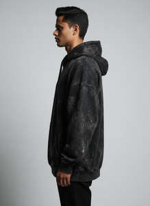 Sudadera con Capucha al por Mayor, MOQ Bajo, Lavado Ácido, Logotipo Personalizado, Estilo Vintage, Oversize, 100% Algodón, Felpa, Streetwear para Hombre - Product Image 2