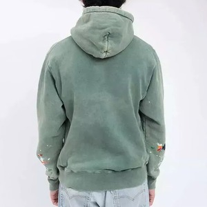 Sudaderas con capucha de secado rápido, transpirables, básicas, con lavado ácido para hombre, impresión de logotipo personalizada, alta calidad, precio económico, sudaderas con capucha para hombre con lavado ácido. - Product Image 4