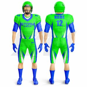 Fabricant d'uniformes de football américain OEM ODM, vêtements de sport personnalisés, maillots de football, anti-rétrécissement, uniformes de football américain pour adultes - Product Image 4