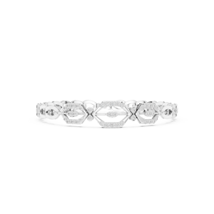 Bracelet Géométrique Hexagonal en Diamant, Or Rose Massif 9K 10K 14K 18K, Diamant CVD Cultivé en Laboratoire VVS DEF, Bracelets Chaîne et Maillons Tendance - Product Image 6