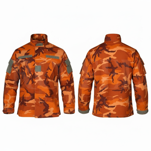 Heavy Duty Style Heavy Weight <b>Camo</b> <b>Cargo</b> Jacket Zipper Front Multi Pocket Durable Fabric Oversized Fitted Winter Outdoor Jackets - Product Image 6