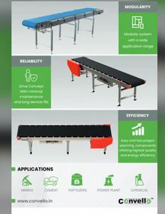 สายพานลำเลียงแบบตรง PVC สำหรับการขนส่งวัสดุแบบโมดูลาร์ สำหรับบรรจุภัณฑ์ พร้อมความเร็วที่ปรับได้และดีไซน์ที่ทนทาน - Product Image 2