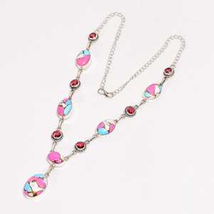 Collar de Algodón de Azúcar Turquesa con Colgante Boho de Plata Esterlina, Joyería Artesanal Hecha a Mano, Regalo del Suroeste para Ella - Product Image 2