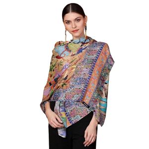 Étole en bambou doux et fin pour femmes Pashtush, motif imprimé Shikaardar - Product Image 1