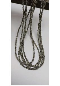 Perles de diamant brut couleur argent naturel, non taillées, taille 3mm à 4mm, pépites de cristal brutes, pierres précieuses en vrac pour la fabrication de bijoux - Product Image 3