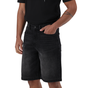 Custom Black Denim Shorts Manufacturer OEM ODM Men Streetwear Washed Distressed Jean Shorts Bulk Wholesale - Product Image 4