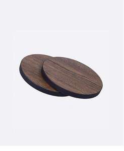 Custom Logo Handmade Modern Design Mandala Wood Coasters Dripping Stone Pads with Round Holder for <b>Table</b> or Gifts - Product Image 5