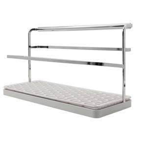 2 Tier Gold Kitchen Storage Rack Metal Coffee Mug Holder And <b>Tea</b> Cup Drying Drainer Rack Space Saving Glass Cup Display <b>Stand</b> - Product Image 6