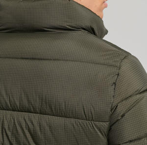 Veste matelassée imperméable en duvet d'oie de qualité supérieure, sur mesure, grande taille, avec capuche, pour l'extérieur, légère, style bubble jacket - Product Image 4