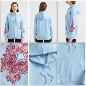 Sweat à capuche uni pour impression, broderie et vente en gros - Product Image 4