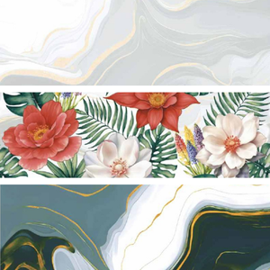 Carrelage mural en céramique effet marbre blanc 300x600, idéal pour les intérieurs de bureaux modernes et élégants et les zones commerciales à fort trafic. - Product Image 2