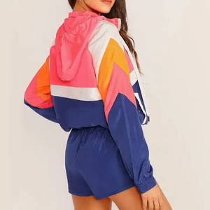 Premium Quality Waterproof Casual Solid Women's Windbreaker 2-Piece <b>Set</b> with Custom Logo Short Sleeve Nylon Fabric 2026 - Product Image 4