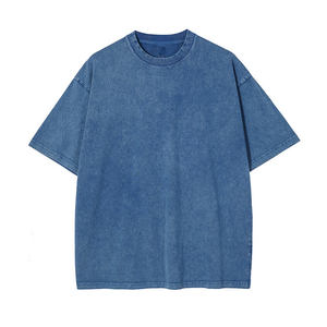 Acid Wash T Shirt <b>Top</b> Quality Women T-Shirts Wholesale Short Sleeve Ladies T Shirts <b>Distressed</b> Tees T shirts Customized OEM ODM - Product Image 2