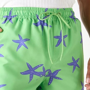 กางเกงว่ายน้ำขาสั้นสำหรับผู้ชายกางเกงขาสั้นชายหาดผ้าโพลีเอสเตอร์แห้งเร็วกางเกงว่ายน้ำพิมพ์ลายดิจิทัลพร้อมสายรัดเอวสำหรับฤดูร้อน - Product Image 2