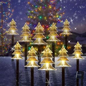 ILLUMINEW Set di 10 Luci Solari Natalizie per Vialetti, Luci LED Impermeabili per Decorazioni Natalizie da Esterno - Product Image 1