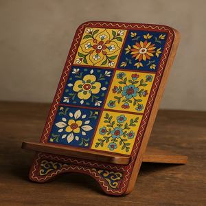 Soporte de teléfono de madera personalizado de diseño antiguo hecho a mano con acabado pintado para decoración de hogar/Oficina disponible al por mayor - Product Image 3