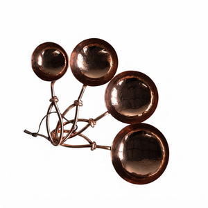 Hand Hammered Pure Copper <b>Measuring</b> <b>Spoons</b> Set Food Grade Kitchen Baking & Cooking <b>Measuring</b> <b>Spoon</b> Set Custom Logo OEM ODM - Product Image 1