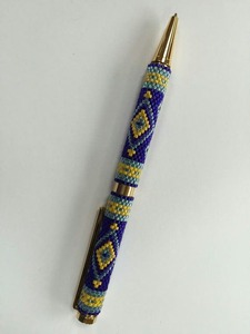 Bolígrafo Único con Cuentas de Semillas y Artesanía Tradicional, Elegante Bolígrafo con Cuentas de Semillas con los Mejores Diseños, Bolígrafo Premium con Cuentas de Semillas - Product Image 4