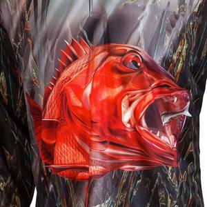 Chemises de pêche personnalisées à manches longues, imperméables, coupe-vent, UPF 50, antibactériennes, séchage rapide, respirantes, sublimation, unisexe, UV - Product Image 2