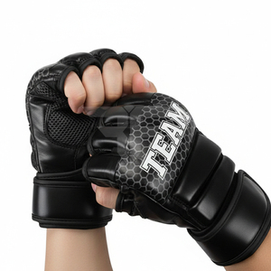 Custom MMA Boxing <b>Gloves</b> Fabric Personalized Training <b>Gloves</b> with <b>Moisture</b> Wicking and Hook & Loop Closure for Martial Arts Gym - Product Image 3