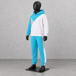 Ensemble de survêtement unisexe en polaire respirant à capuche, décontracté et sportif, avec sweat-shirt et pantalon de jogging - Product Image 4