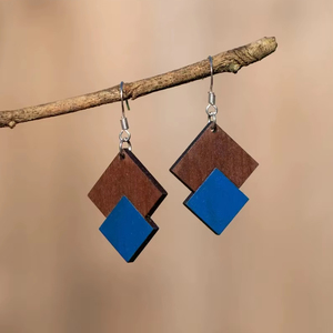 Pendientes de Madera Ligeros, Pendientes de Madera de Perfil Delgado, Pendientes de Madera con Acabado Liso, Precio de Fábrica al por Mayor - Product Image 1