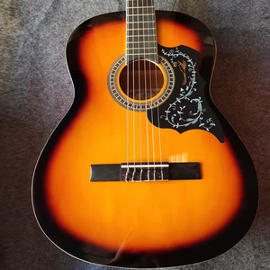 <span class=keywords><strong>Guitarra</strong></span> clásica de madera natural al por mayor de China de 39 pulgadas de tamaño completo, gran práctica de madera, cuerdas de nailon, <span class=keywords><strong>guitarra</strong></span> clásica - Product Image 2