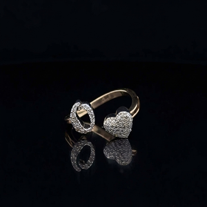 0.30 CTW Round Lab Grown Diamond <b>Initial</b> O 10K Yellow Gold <b>Ring</b> Personalized Diamond <b>Ring</b> Custom Alphabet <b>Ring</b> Gift For Her - Product Image 1