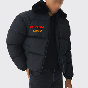 Chaqueta al por Mayor para Hombre, para Clima Frío, Invierno, Uso Casual, con Capucha, Impermeable, con Cuello de Piel Sintética, Personalizable - Product Image 6