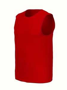 Nueva Camiseta sin Mangas de Punto 100% Algodón Transpirable de Alta Moda para Hombre, Camiseta Casual sin Mangas para Hombre, Ropa de Gimnasio de Verano, Logotipo Personalizado - Product Image 5
