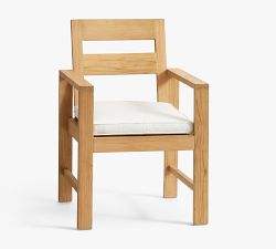 Ensemble de table et chaises de salle à manger d'extérieur de style hôtel Grand Modern Teak avec coussins moelleux pour une utilisation en intérieur/extérieur - Product Image 5